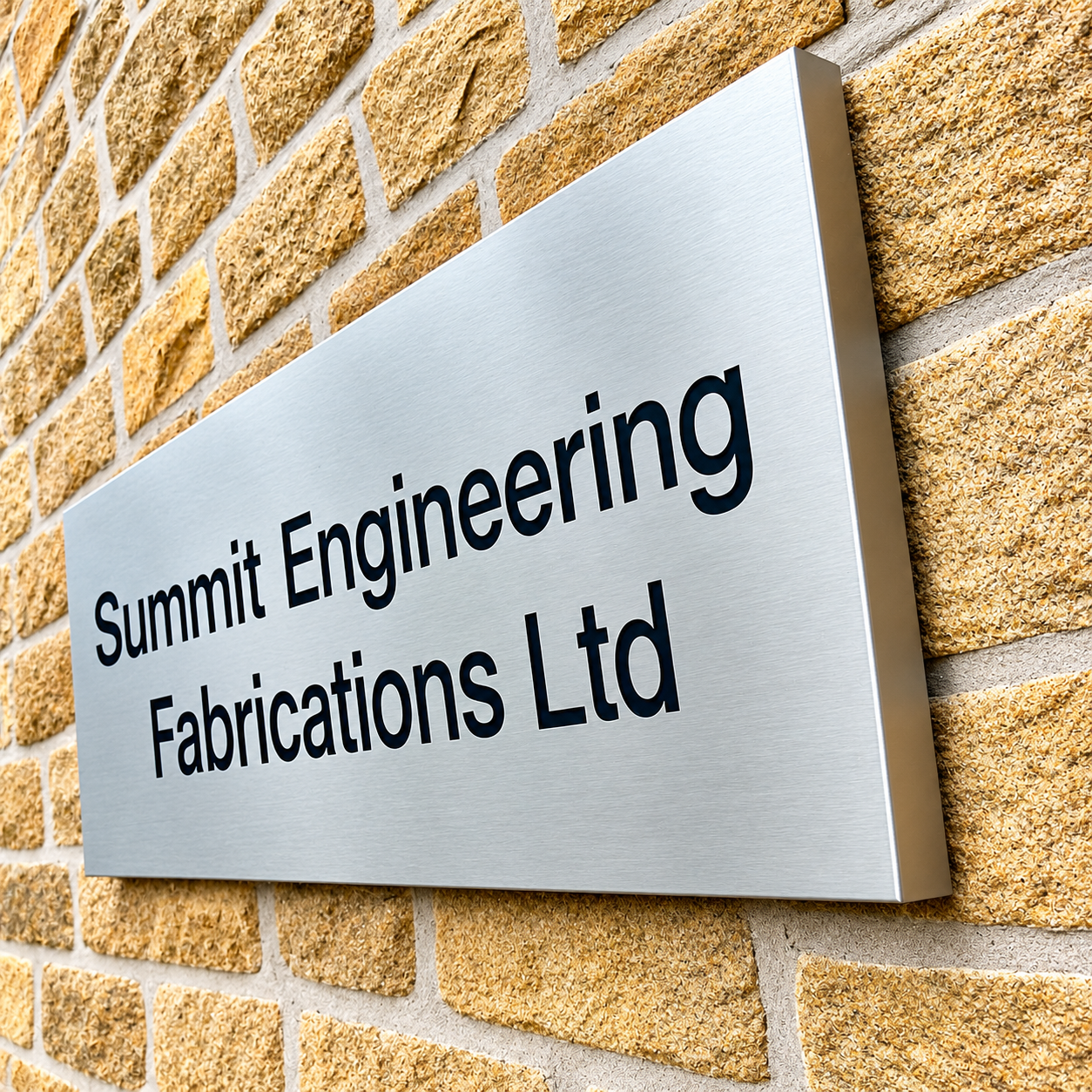 Summit Engineering Fabrications company sign